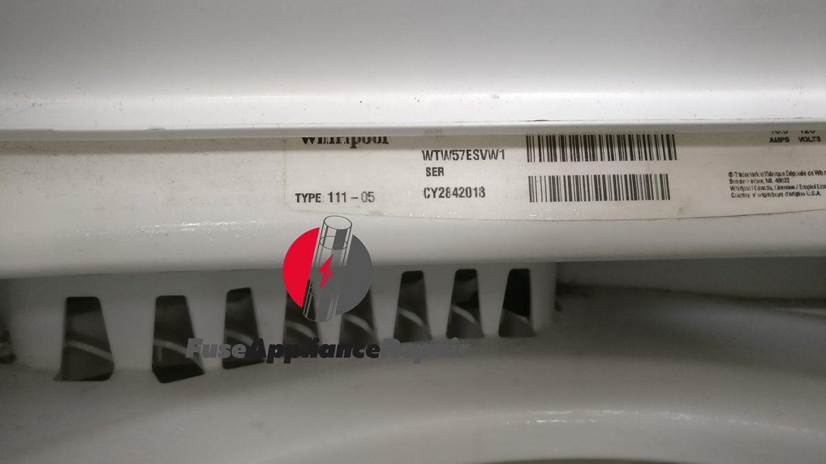 Washer Whirlpool WTW57ESVW1 motor is making humming noise in spin cycle