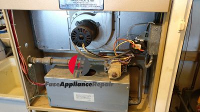  Heater Carrier Repair in San Jose, CA. The client’s heater did not start.It turned that the problem was in the inducer motor. In two identical units, both motors simply did not spin. Even with the hand it was difficult to twist them. The replacement of the motors solved the issue.