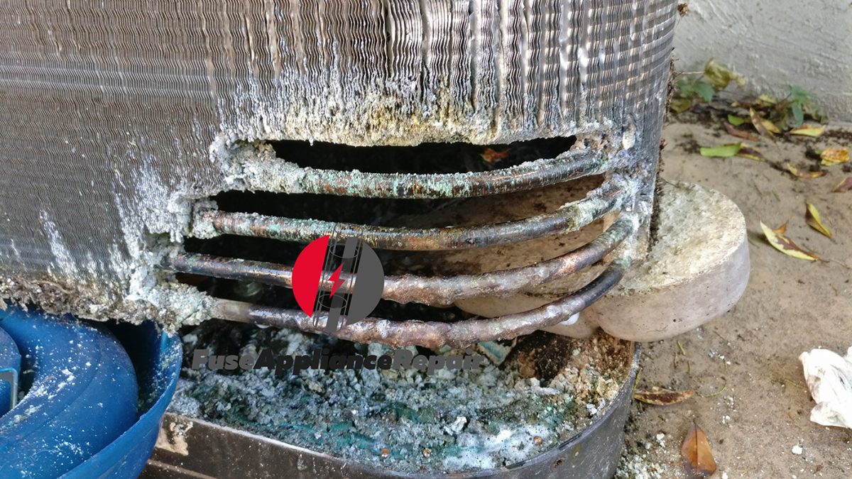 Freon leak finding and condenser coil Repair Fuse HVAC, Refrigeration