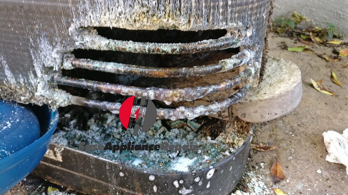 Freon leak finding and condenser coil Repair Fuse HVAC, Refrigeration