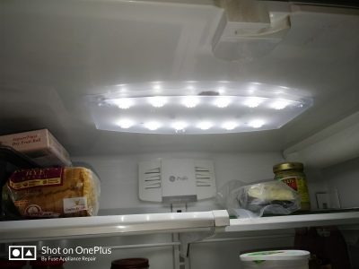 GE Profile Refrigerator PFCS1PKXCSS no light inside refrigerator