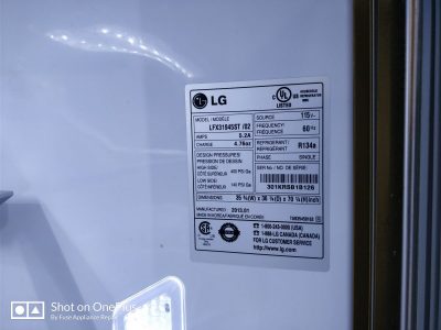 LG LFX31945ST/ 02 Refrigerator ER FF error - bad evaporator fan motor - LG Repair San Jose, CA