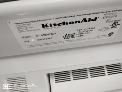 KitchenAid KFIS29PBMS00 rebooting every 5 minutes - PO error - Repair San Jose, CA
