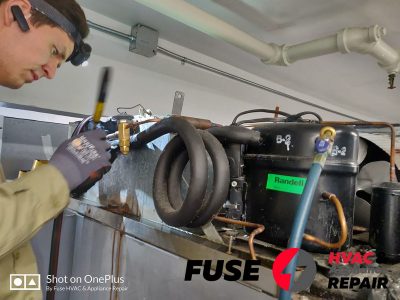 Refrigerator Randell doesn't cool enough - restricted TXV - overfreeze few rows of evaporators