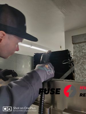 Refrigerator Randell doesn't cool enough - restricted TXV - overfreeze few rows of evaporators