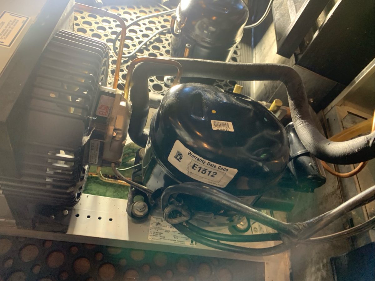 Repair - Refrigerator compressor replacement COMMERCIAL REFRIGERATOR.