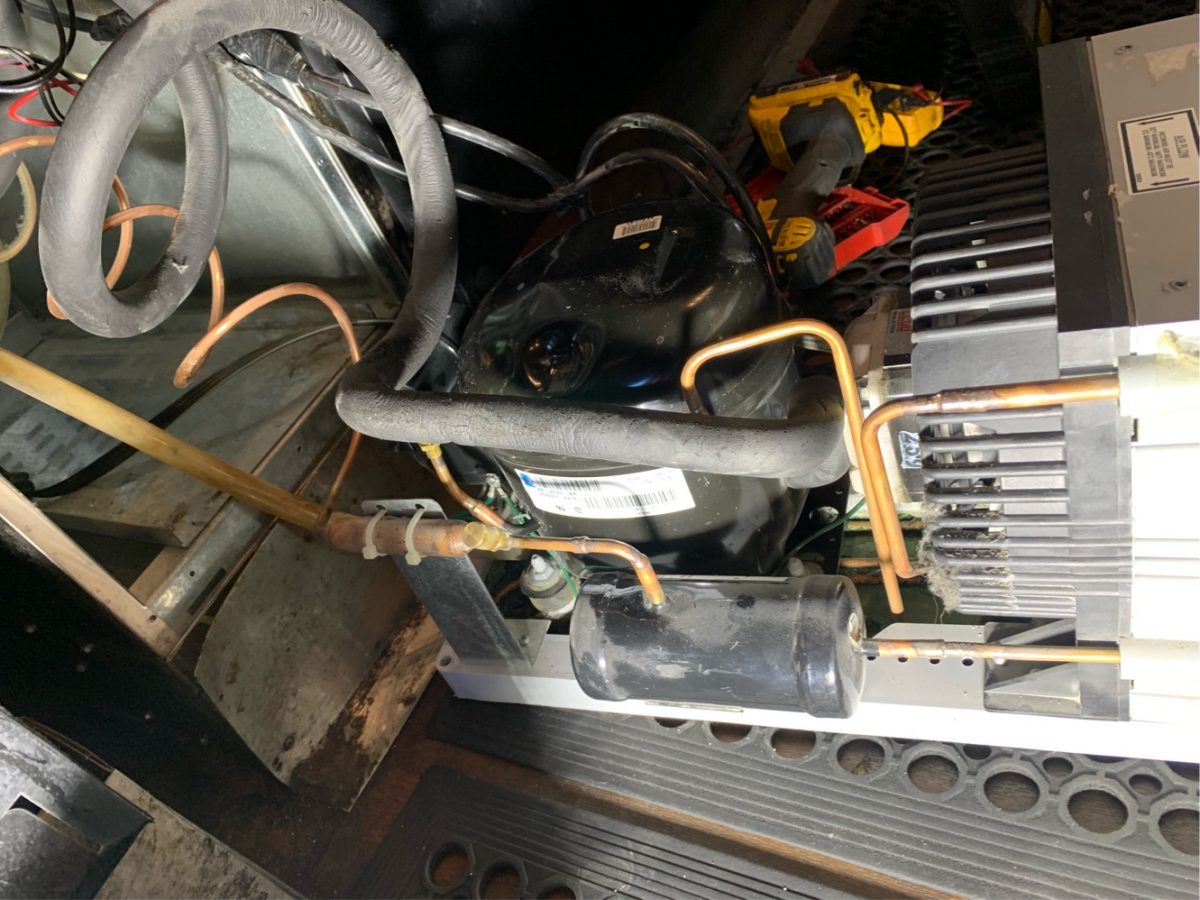 Repair - Refrigerator compressor replacement COMMERCIAL REFRIGERATOR.
