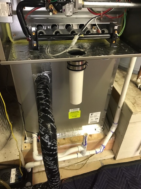 HVAC - System installation/replacement with 95% efficiency furnace.