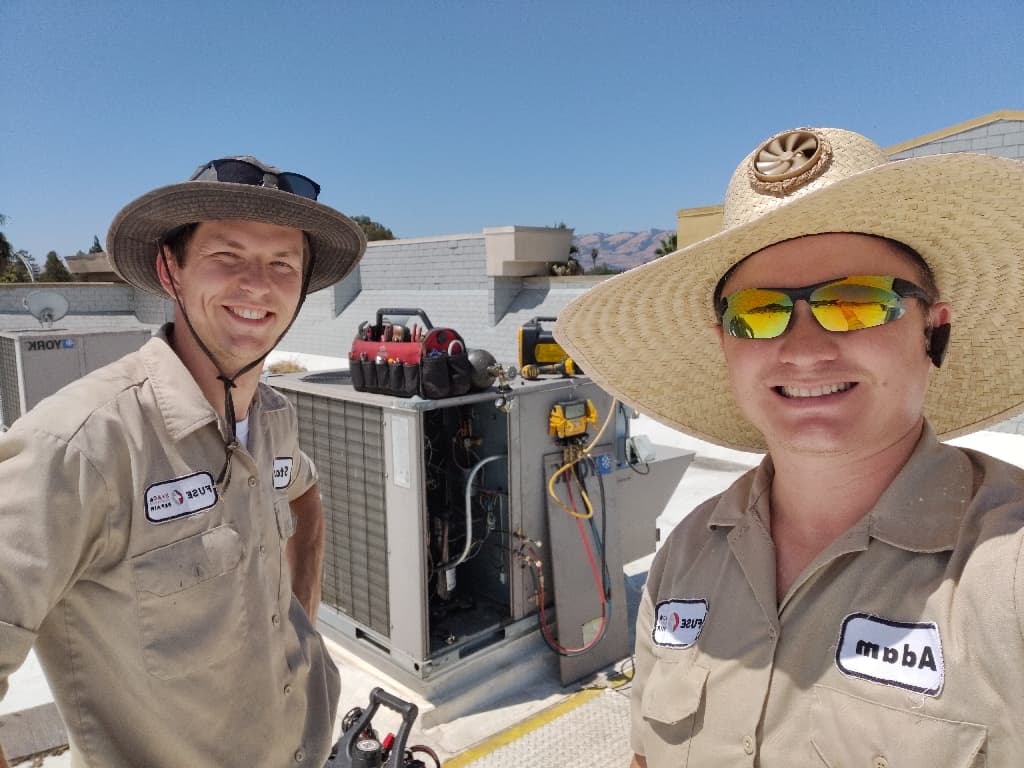 Rooftop heat pump repair