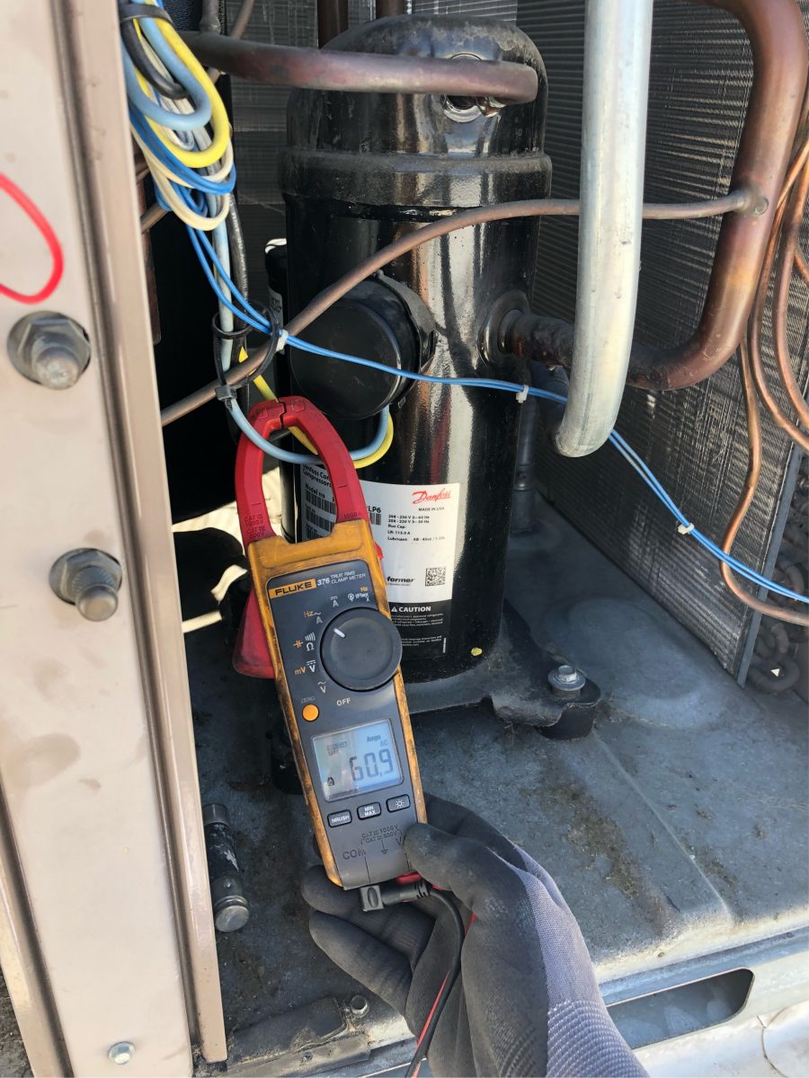 Rooftop heat pump repair