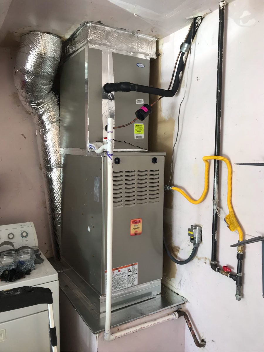 HVAC - System installation/replacement with 80% efficiency furnace