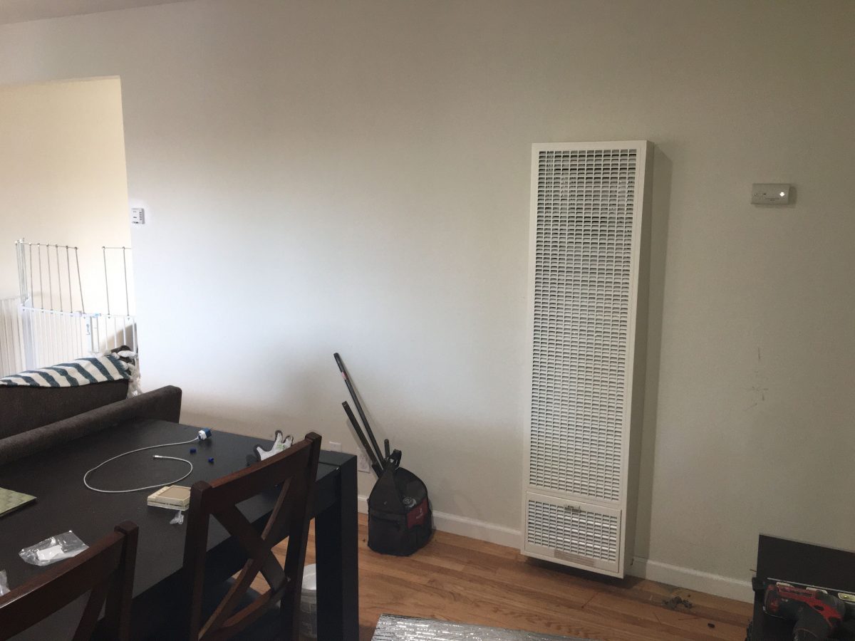 Wall Heater, Thermostat Before And After in Cupertino, California