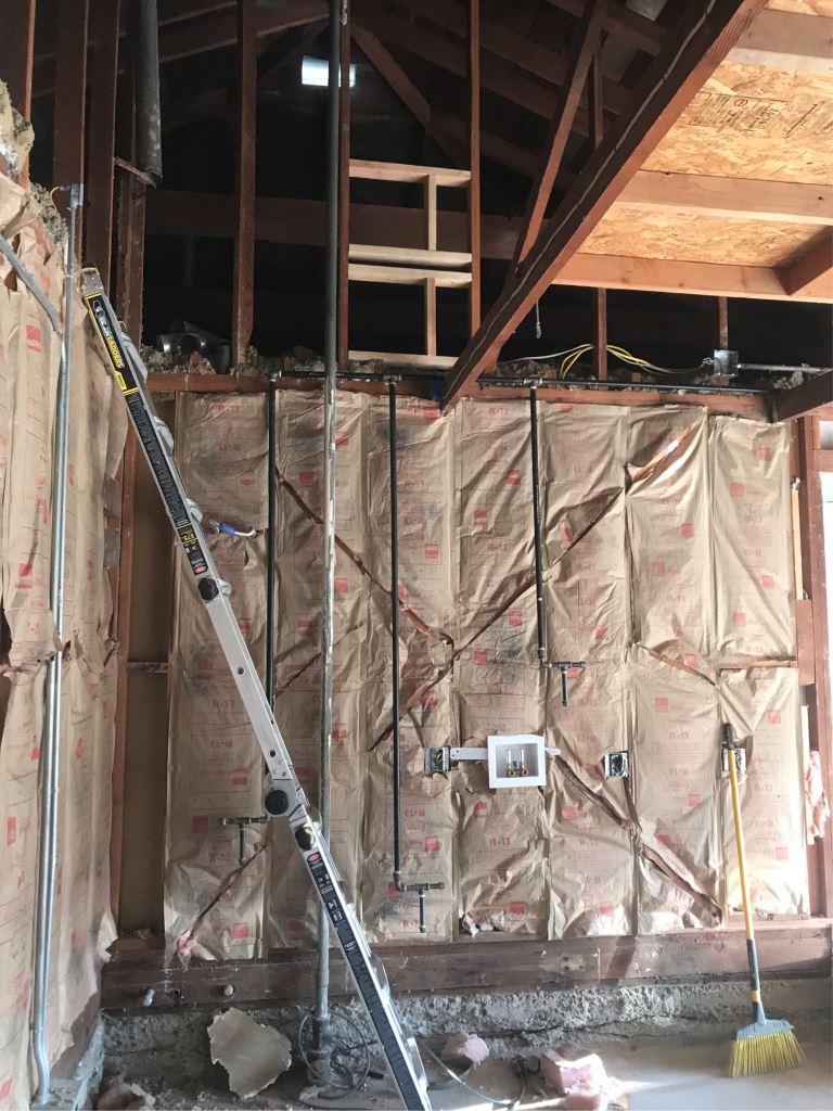 Furnace installation/replacement with 95% efficiency furnace in the garage in Palo Alto, California