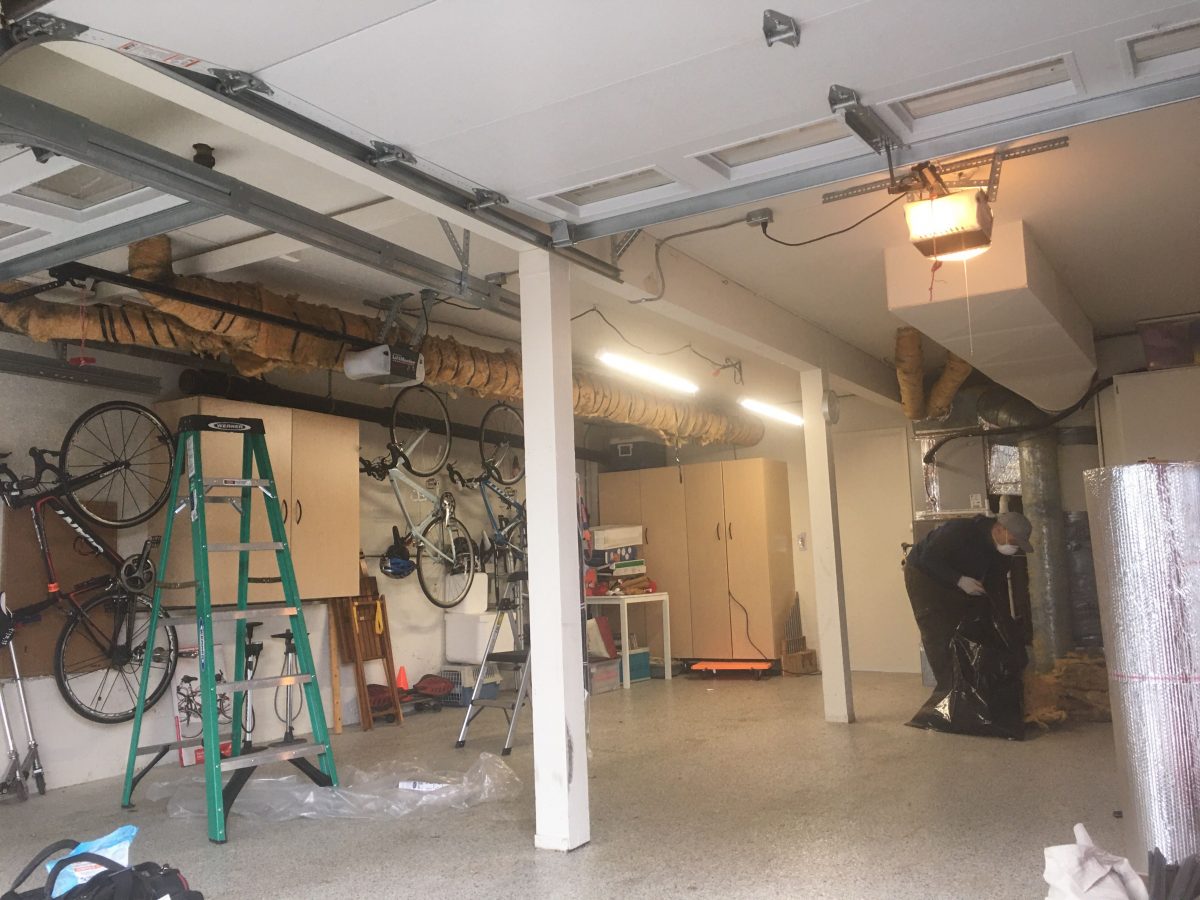 Ductwork insulation replacement to R-8 bobble wrap in Los Altos, California
