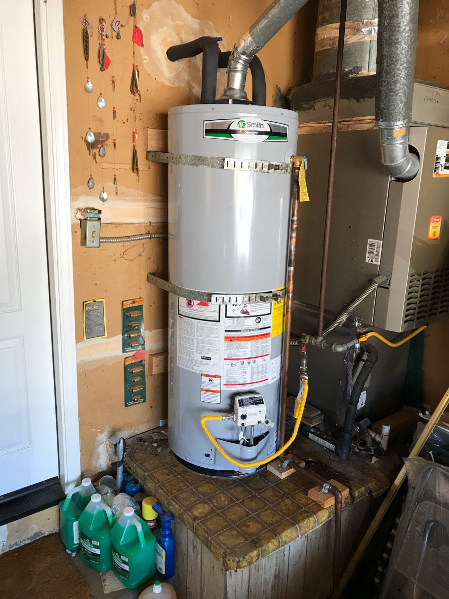A.O. Smith GDVT-50L PROMAX NATURAL GAS water heater replacement in San Jose, California.