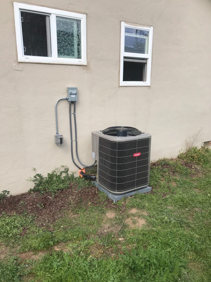 HVAC - Air Conditioner GSX140361 installation in San Jose, California.