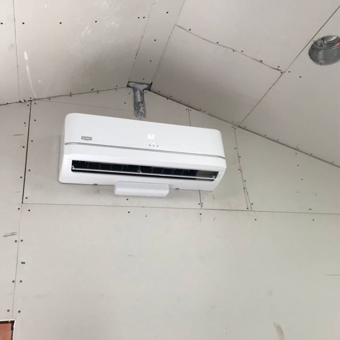2 zone ductless split system Bryant. Simple, georgeous and flawless.