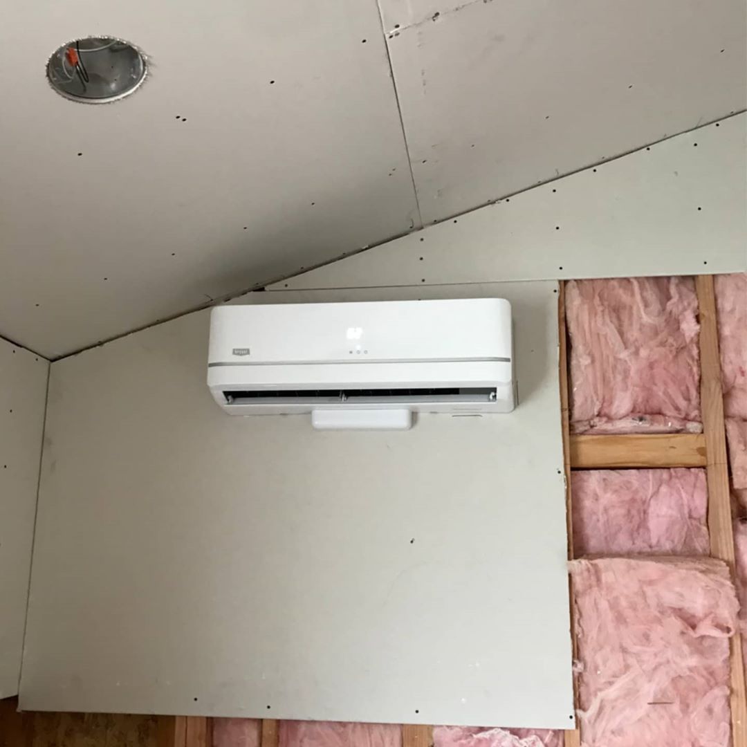 2 zone ductless split system Bryant. Simple, georgeous and flawless.