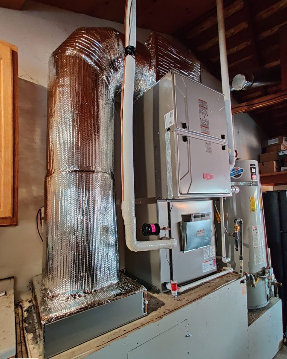 Dual fuel - gas furnace-heat pump combination by #Bryant 2 stage for cool/2 stage heat pump, 2 stage alternative fuel (gas) heat. Fully tested, works great!