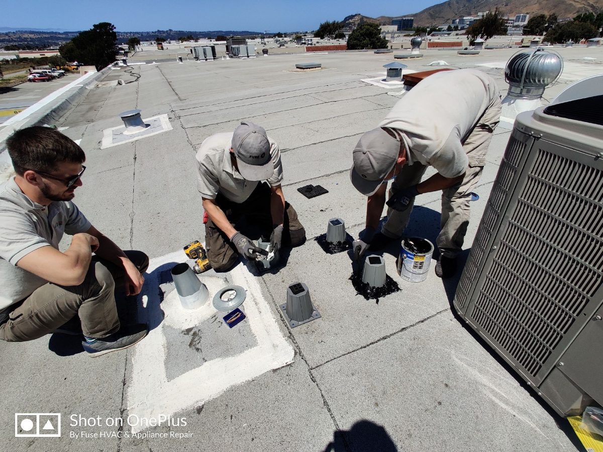 HVAC - System installation/replacement with heat pump San Jose, California.