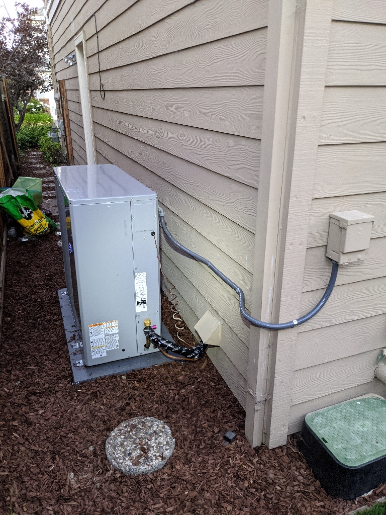 System installation/replacement with 96% efficiency furnace in Palo Alto, California.