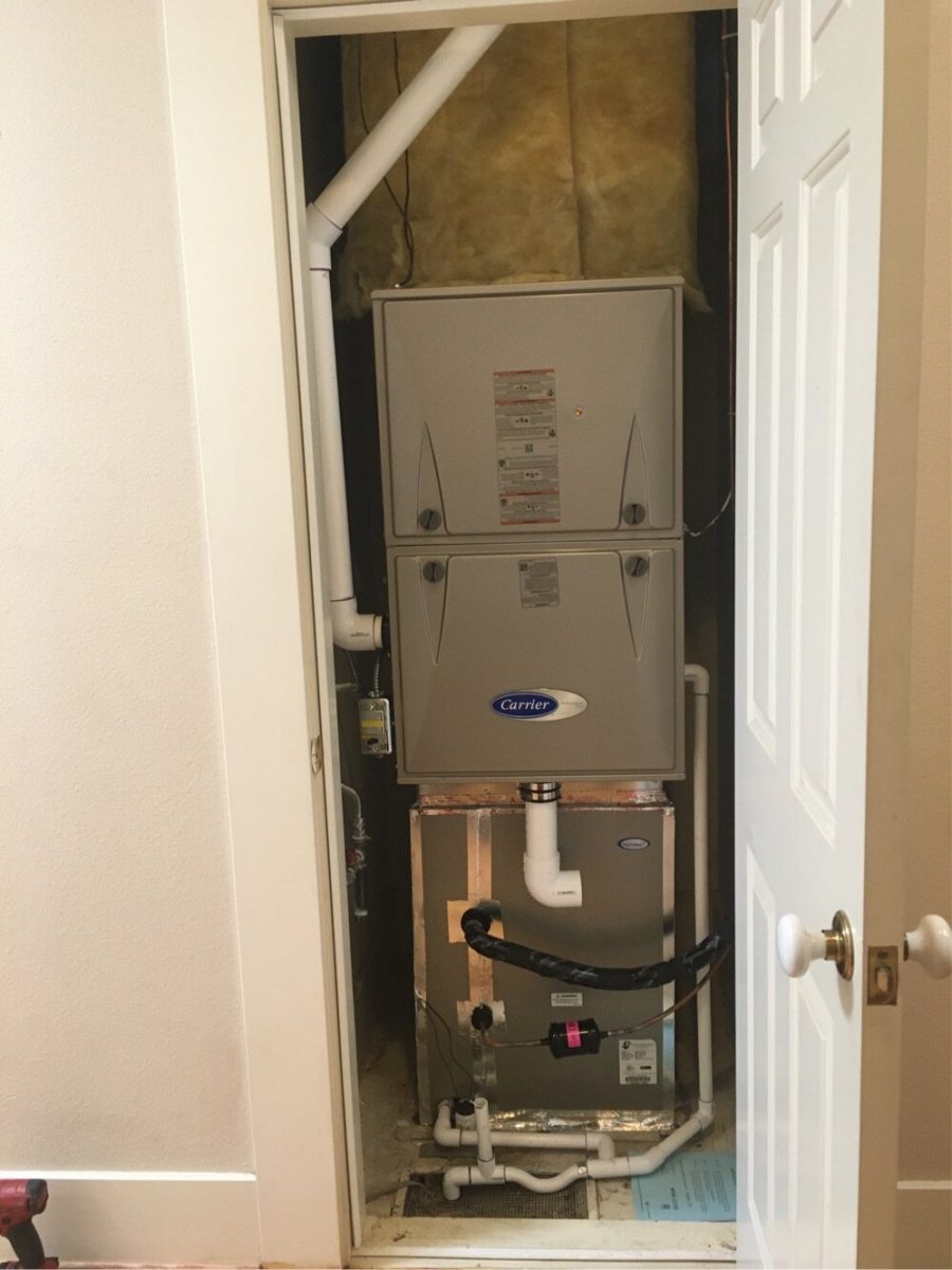 HVAC - System installation/replacement with 96% efficiency furnace in Palo Alto, California.