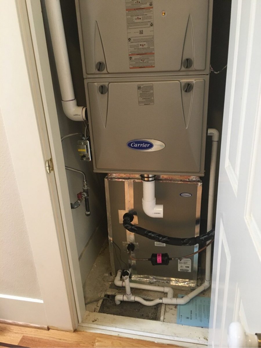 HVAC - System installation/replacement with 96% efficiency furnace in Palo Alto, California.