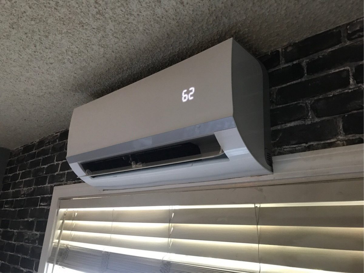 Ductless System Installation in San Jose, California.