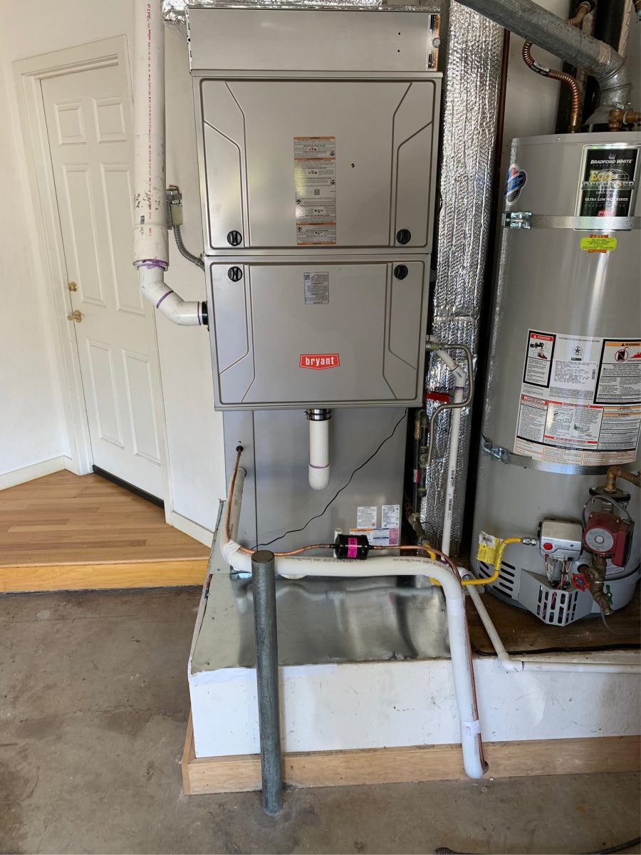 System installation/replacement with 96% efficiency furnace in Fremont, California.