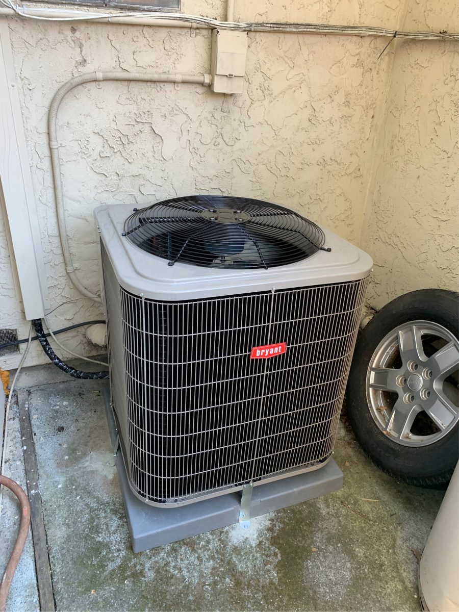 System installation/replacement with 96% efficiency furnace in San Jose, California.