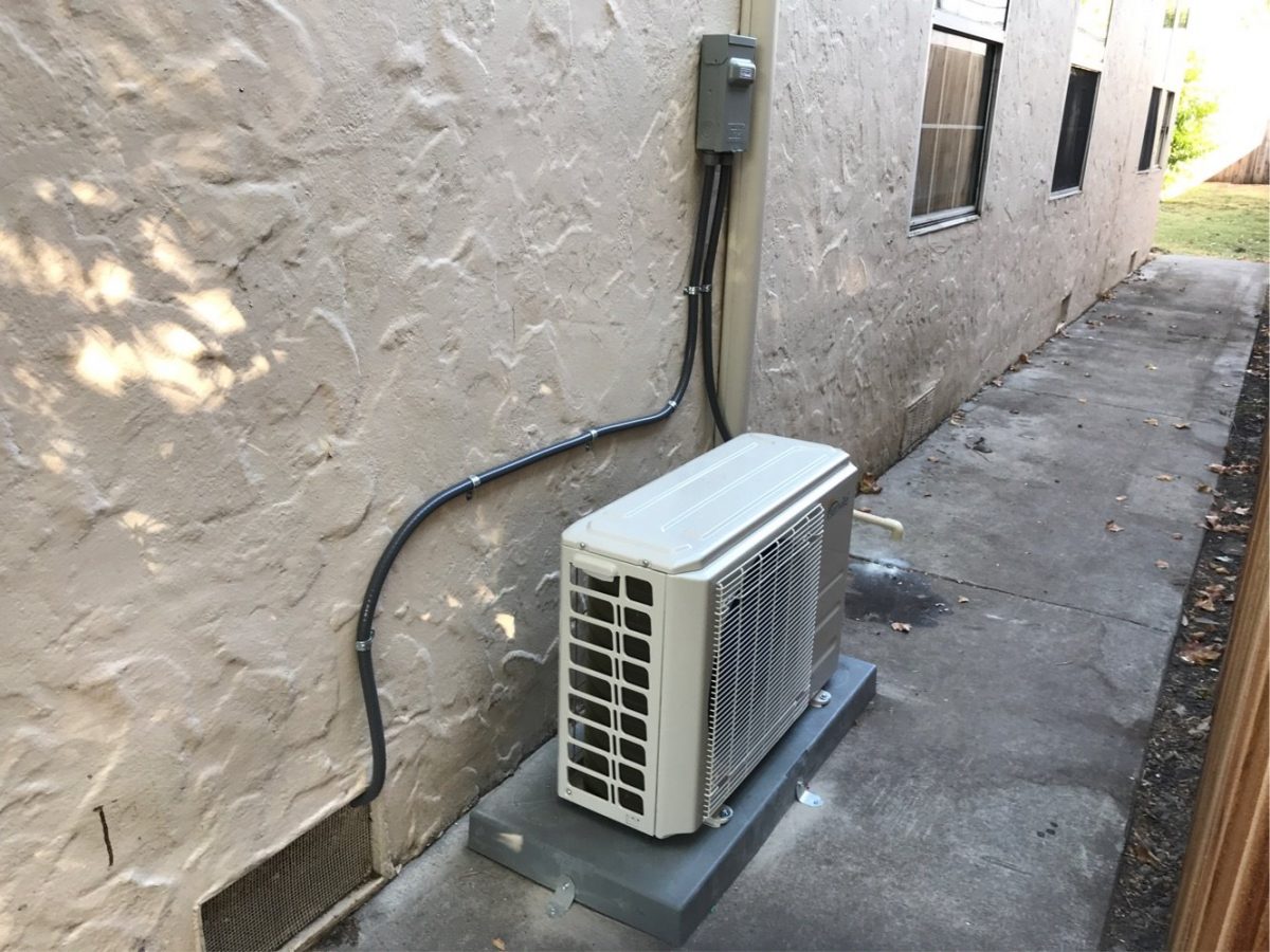 Ductless System Installation in San Jose, California.