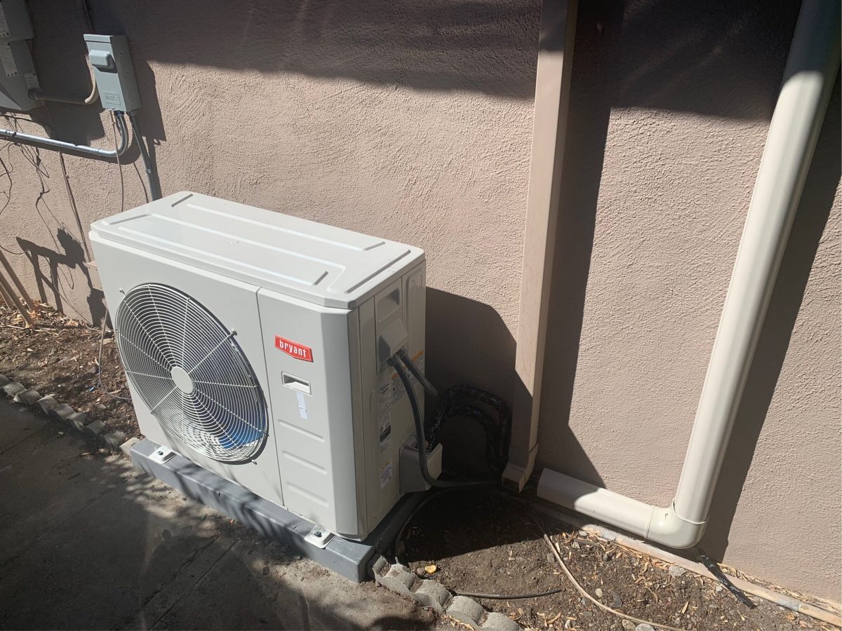 Ductless System Installation in San Jose, California.