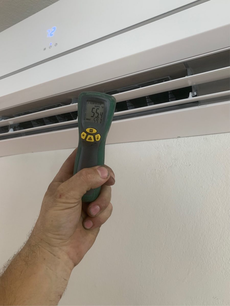 Ductless System Installation in San Jose, California.