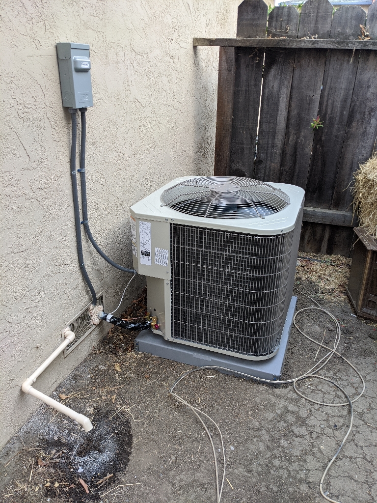 AC System Installation in Los Gatos, California.