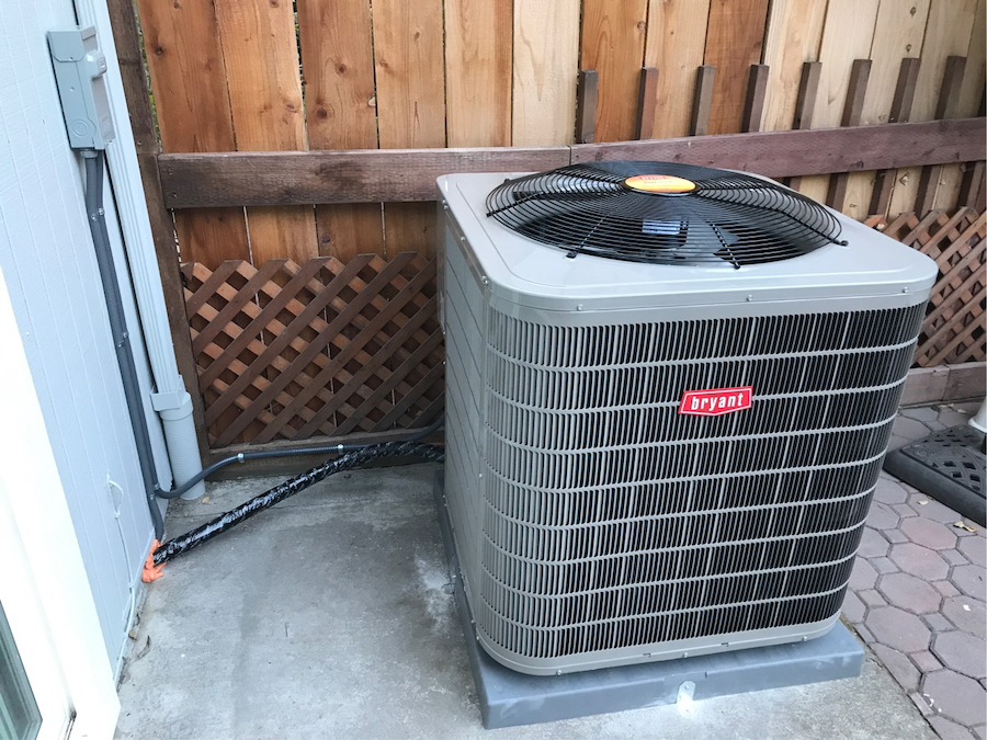 HVAC system installation in San Jose, California.