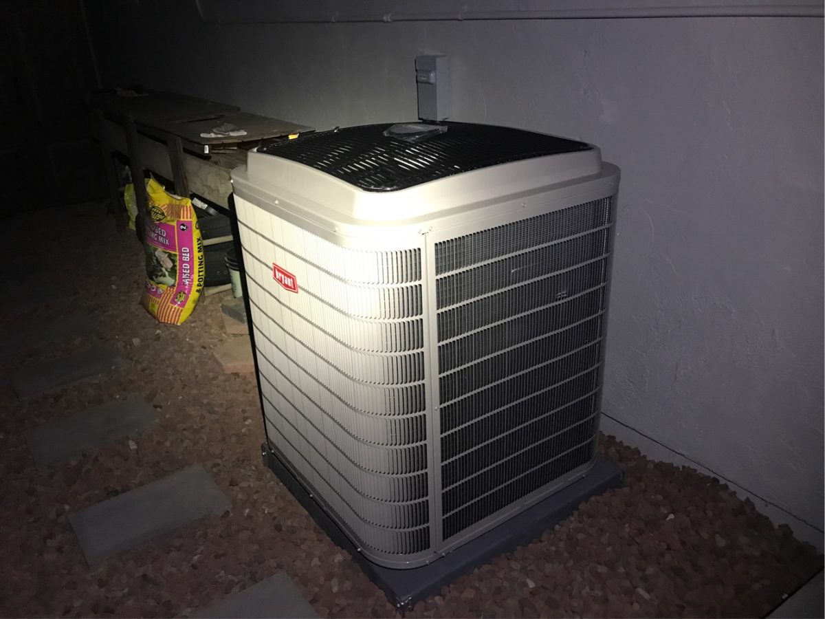 HVAC system installation in Cupertino, California.