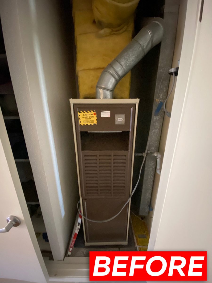HVAC system installation with 96% efficiency furnace in Cupertino, California