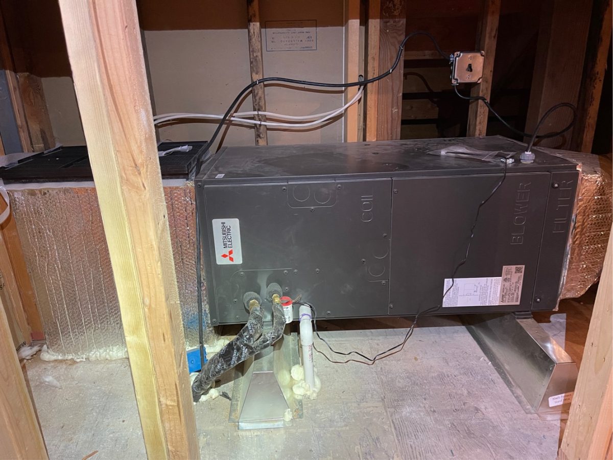 Heat pump system replacement in Cupertino, California.
