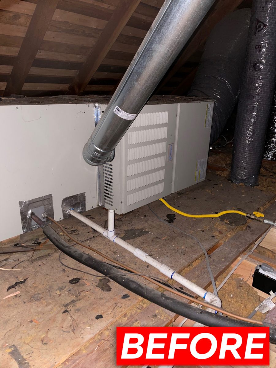 HVAC - System installation with Bryant 987MB66100C21 in Saratoga, California.