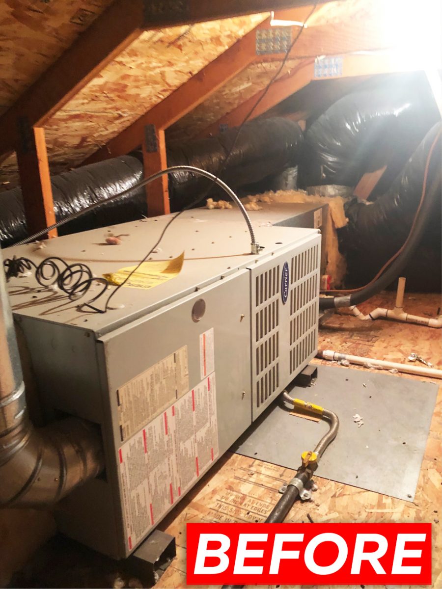 HVAC system replacement with Bryant 926TB48080V17 furnace in San Jose, California.