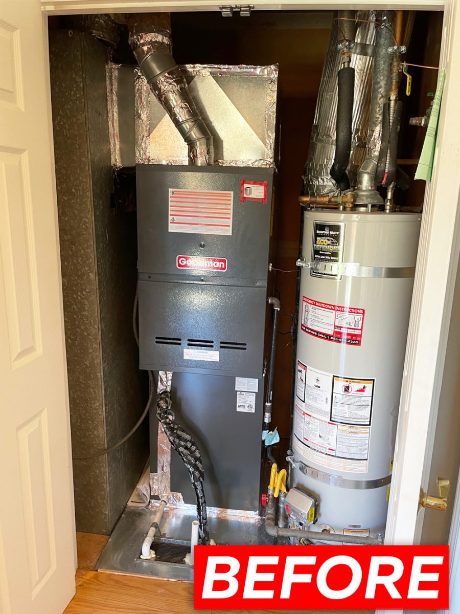 The zone control system installation and furnace replacement in Saratoga, California