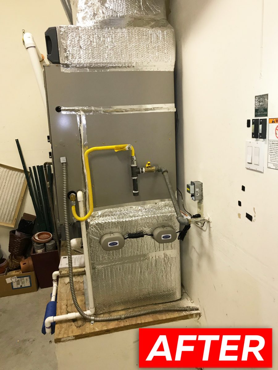 HVAC replacement with furnace 926TB60100V21 in San Jose, California.