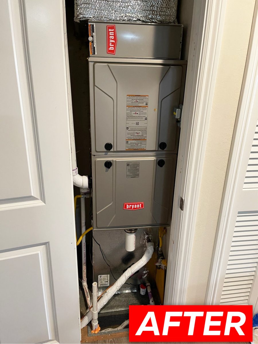 HVAC system installation with Bryant 926TB48080V17 in Los Altos, California