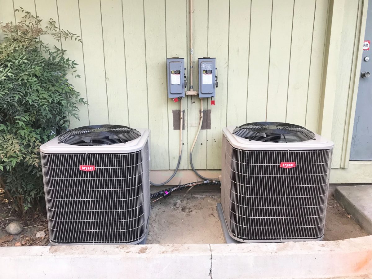 HVAC System replacement with 2 furnaces 801SA36070E17 in San Jose, California.