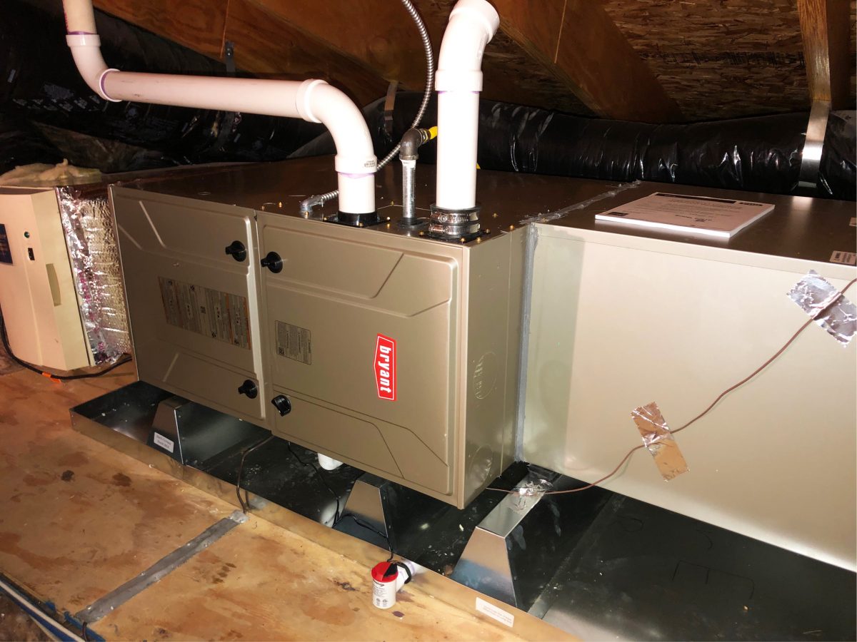 HVAC - System installation Bryant 926TB48080V17 furnace in San Jose, California