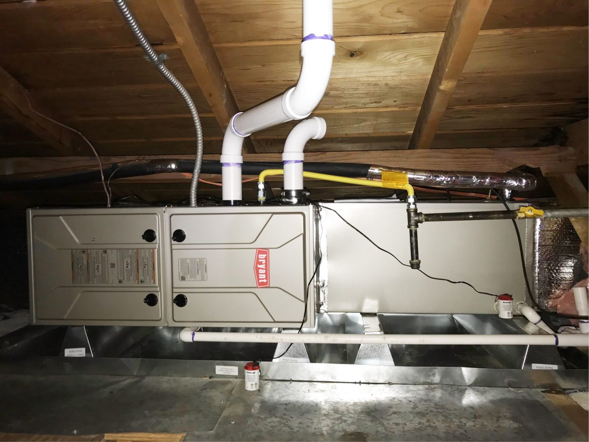 HVAC System installation with 915SB36060E14 furnace in Mountain View, California.