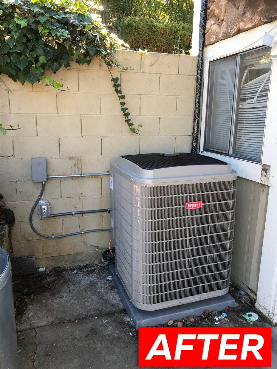 HVAC installation with Heat Pump 284ANV060000 in San Jose, California.