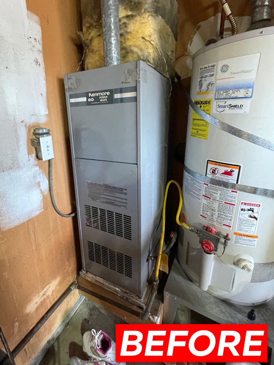 HVAC 801SA36070E17 with replacement in Campbell, California.
