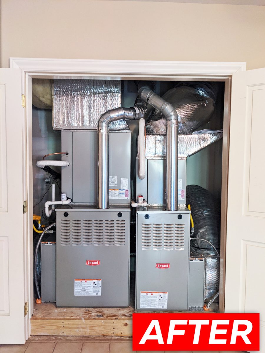 New HVAC 801SA60135E24 installation in Saratoga, California.