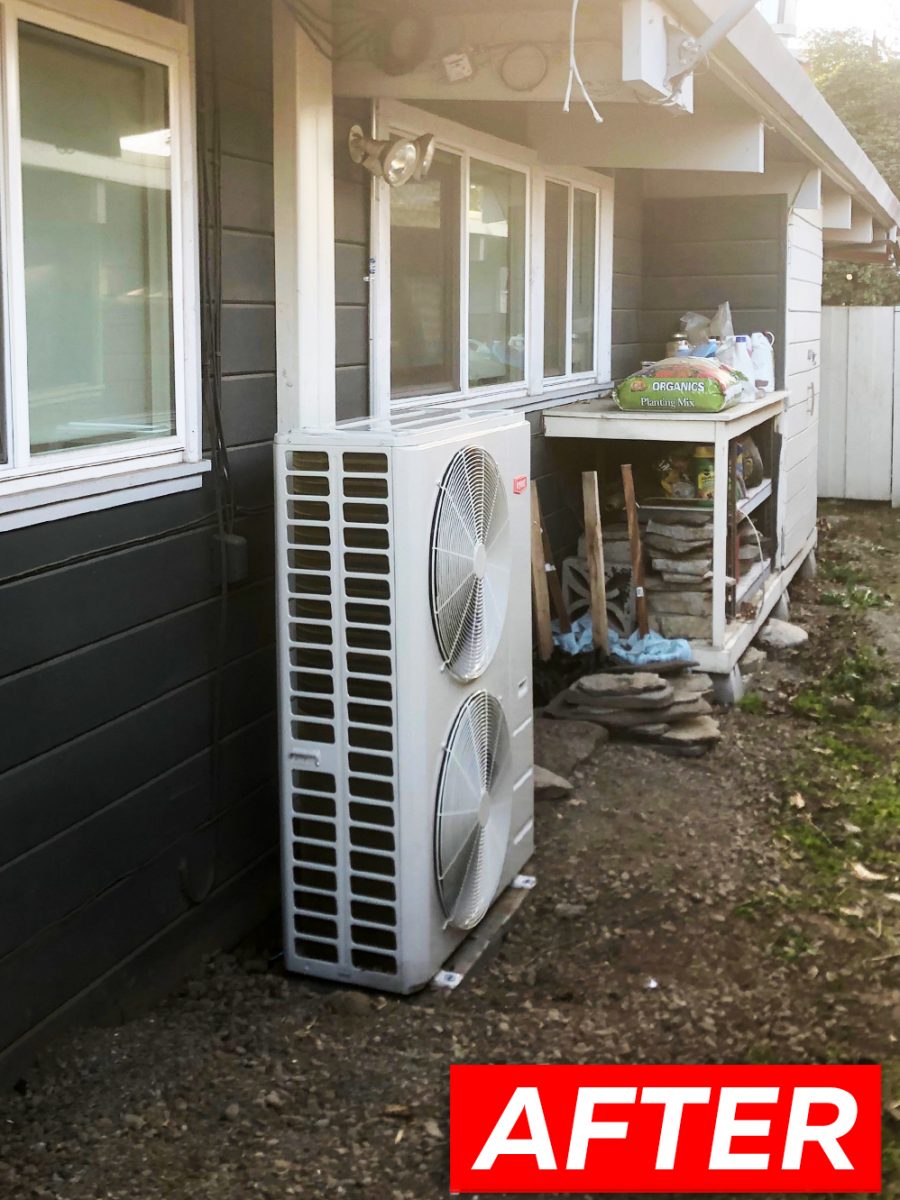 HVAC 38MGRQ48E Ductless System Installation in San Jose, California.